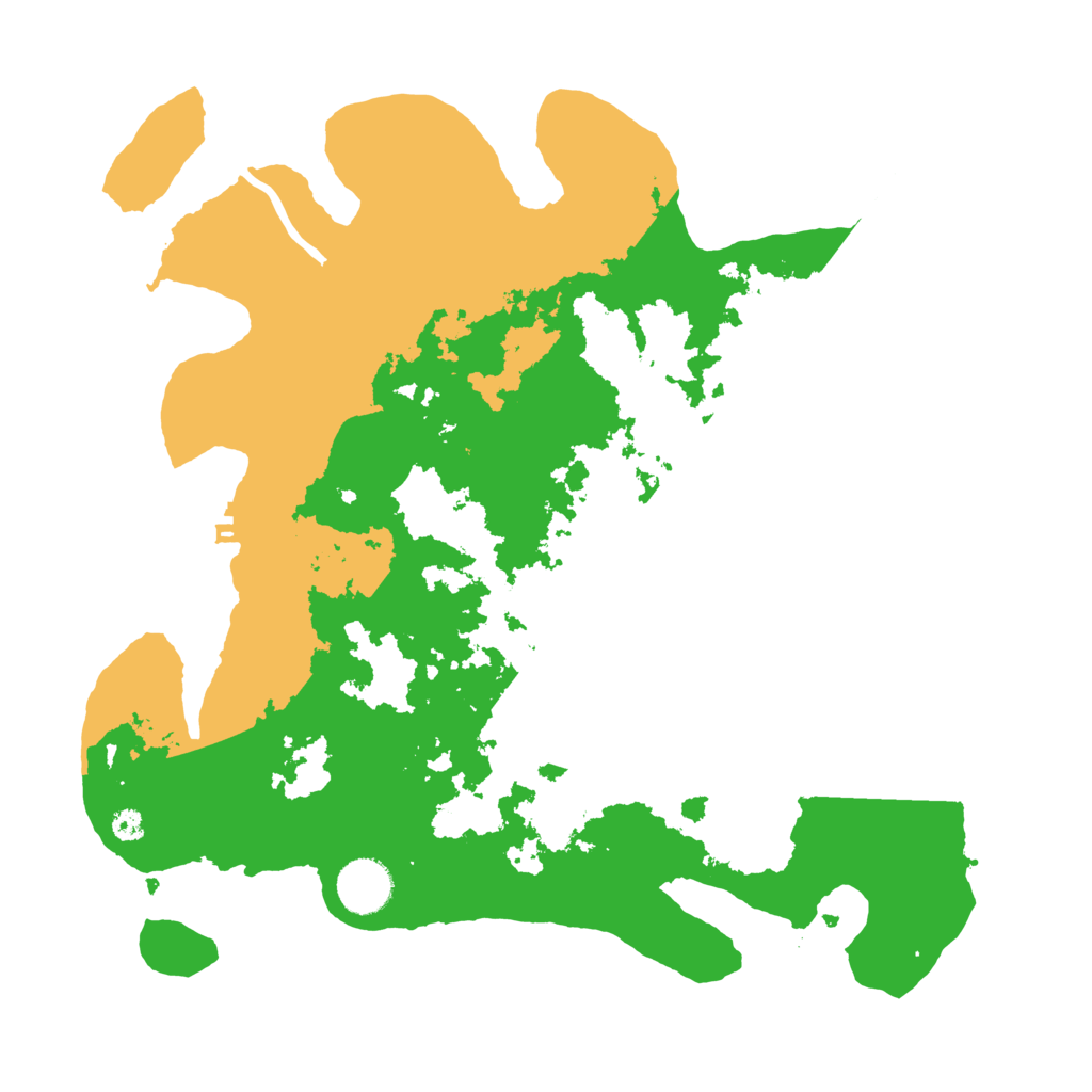 Biome Rust Map: Procedural Map, Size: 3500, Seed: 55736001