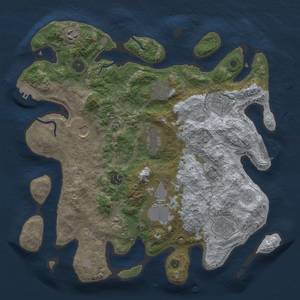 Thumbnail Rust Map: Procedural Map, Size: 3700, Seed: 354222664, 19 Monuments