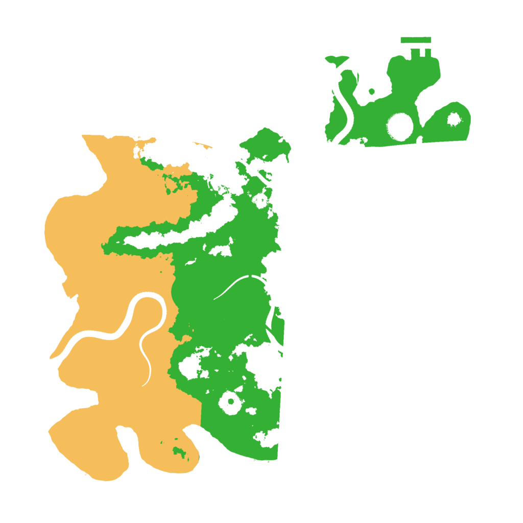 Biome Rust Map: Procedural Map, Size: 3500, Seed: 160453314