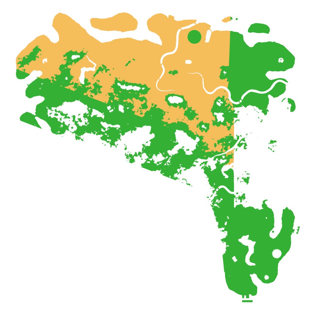 Biome Rust Map: Procedural Map, Size: 6000, Seed: 1705391705