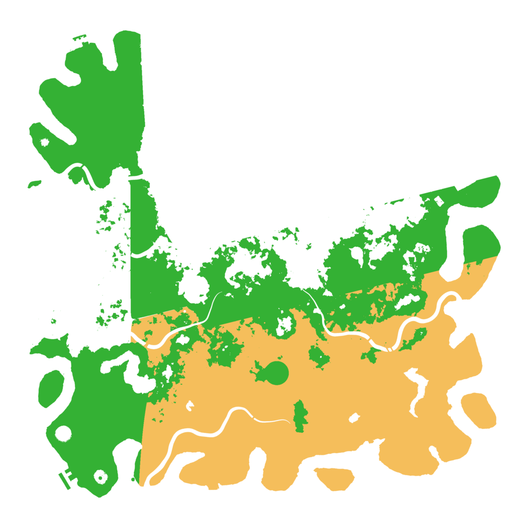 Biome Rust Map: Procedural Map, Size: 5750, Seed: 1