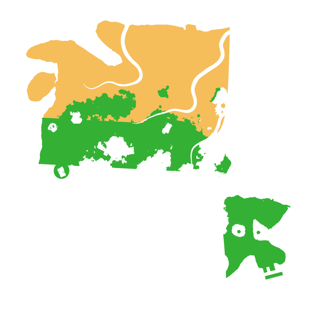 Biome Rust Map: Procedural Map, Size: 3500, Seed: 405380111
