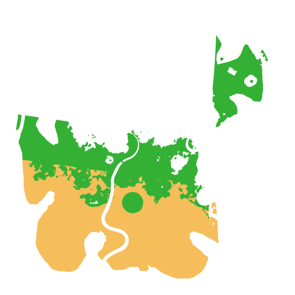 Biome Rust Map: Procedural Map, Size: 3700, Seed: 626912355