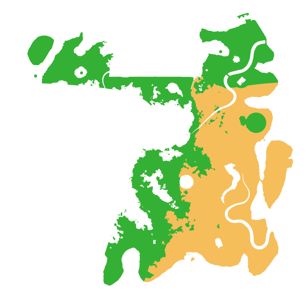 Biome Rust Map: Procedural Map, Size: 4000, Seed: 6001