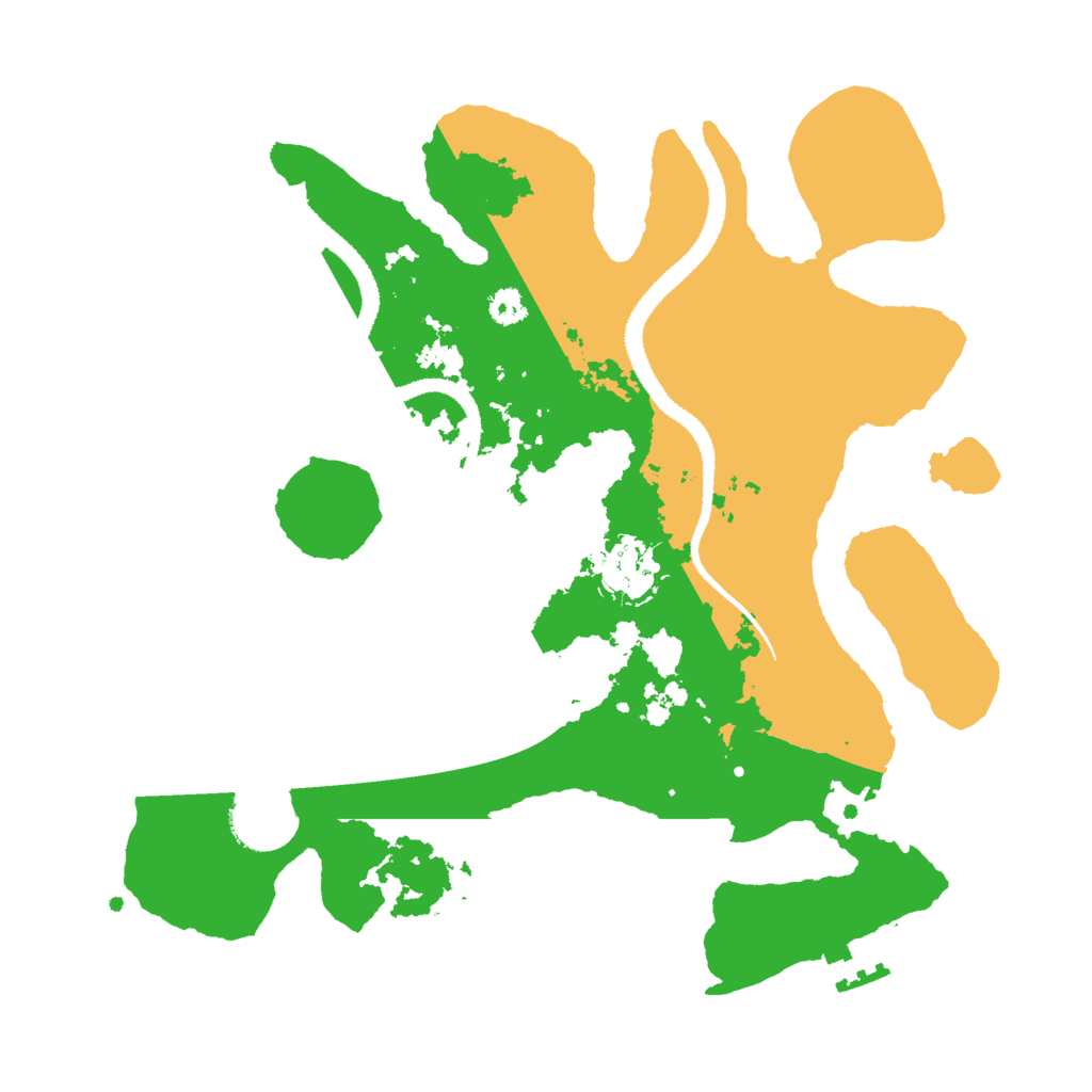 Biome Rust Map: Procedural Map, Size: 3000, Seed: 33164