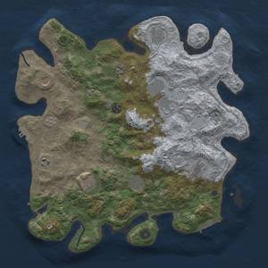 Thumbnail Rust Map: Procedural Map, Size: 4000, Seed: 1881021914, 17 Monuments