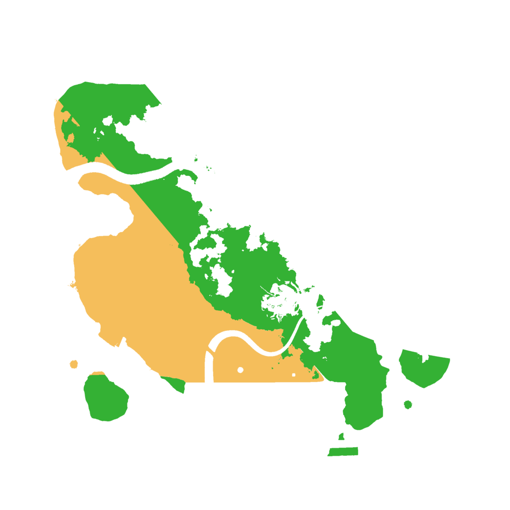 Biome Rust Map: Procedural Map, Size: 2500, Seed: 511672572