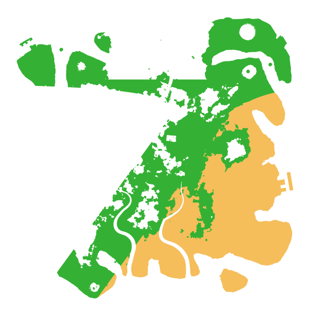 Biome Rust Map: Procedural Map, Size: 3500, Seed: 1159639309