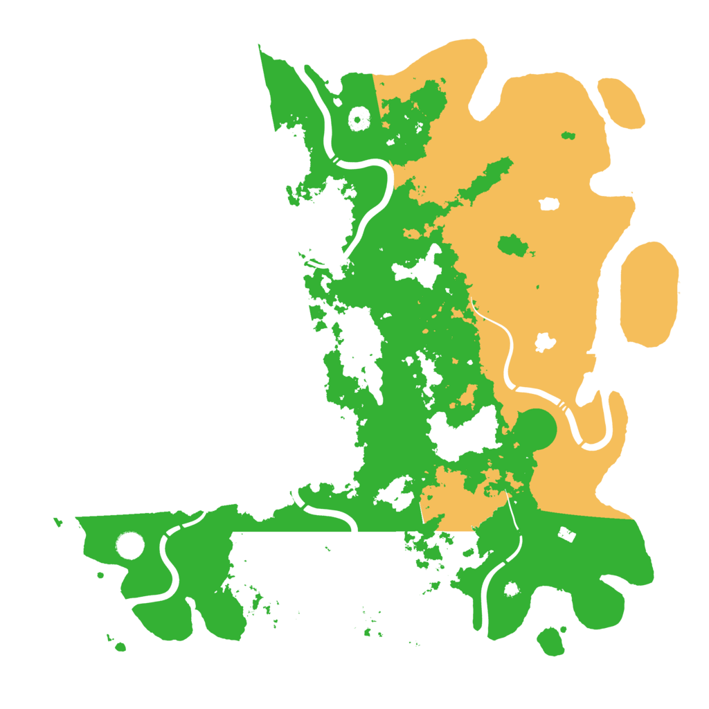 Biome Rust Map: Procedural Map, Size: 4500, Seed: 2133132