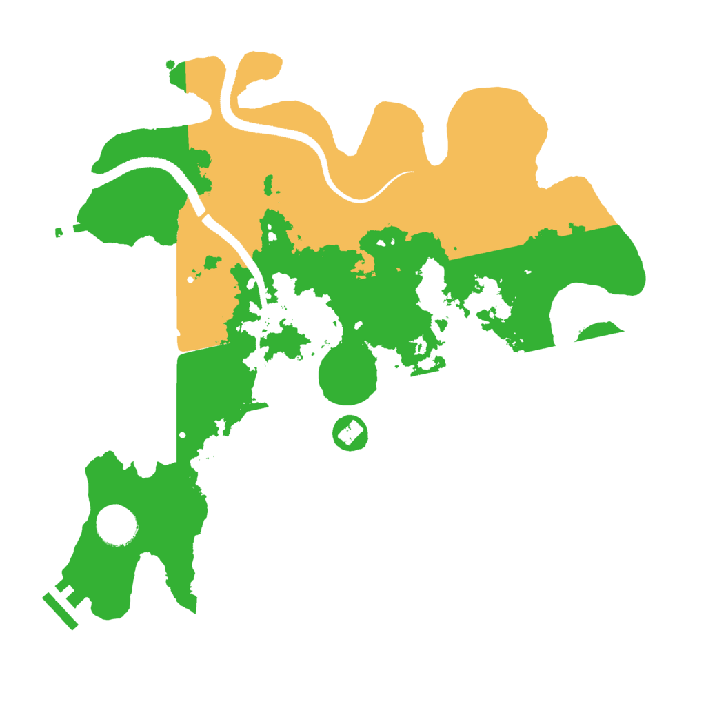 Biome Rust Map: Procedural Map, Size: 3200, Seed: 446724523