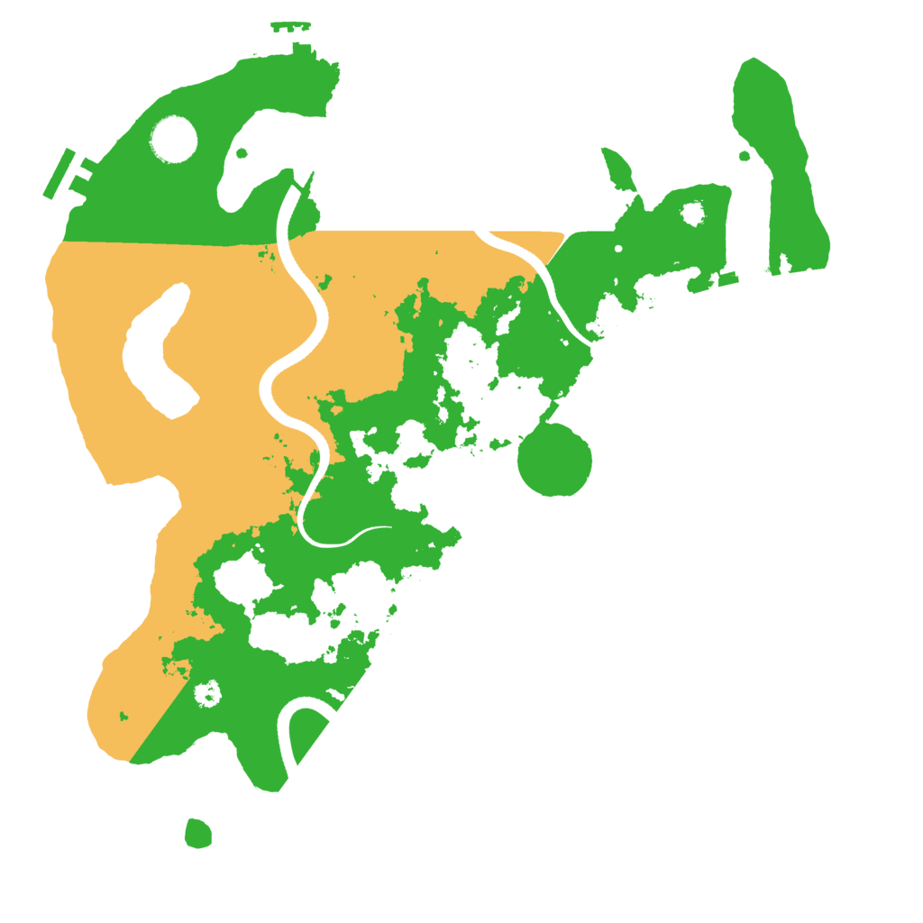 Biome Rust Map: Procedural Map, Size: 3500, Seed: 760307679