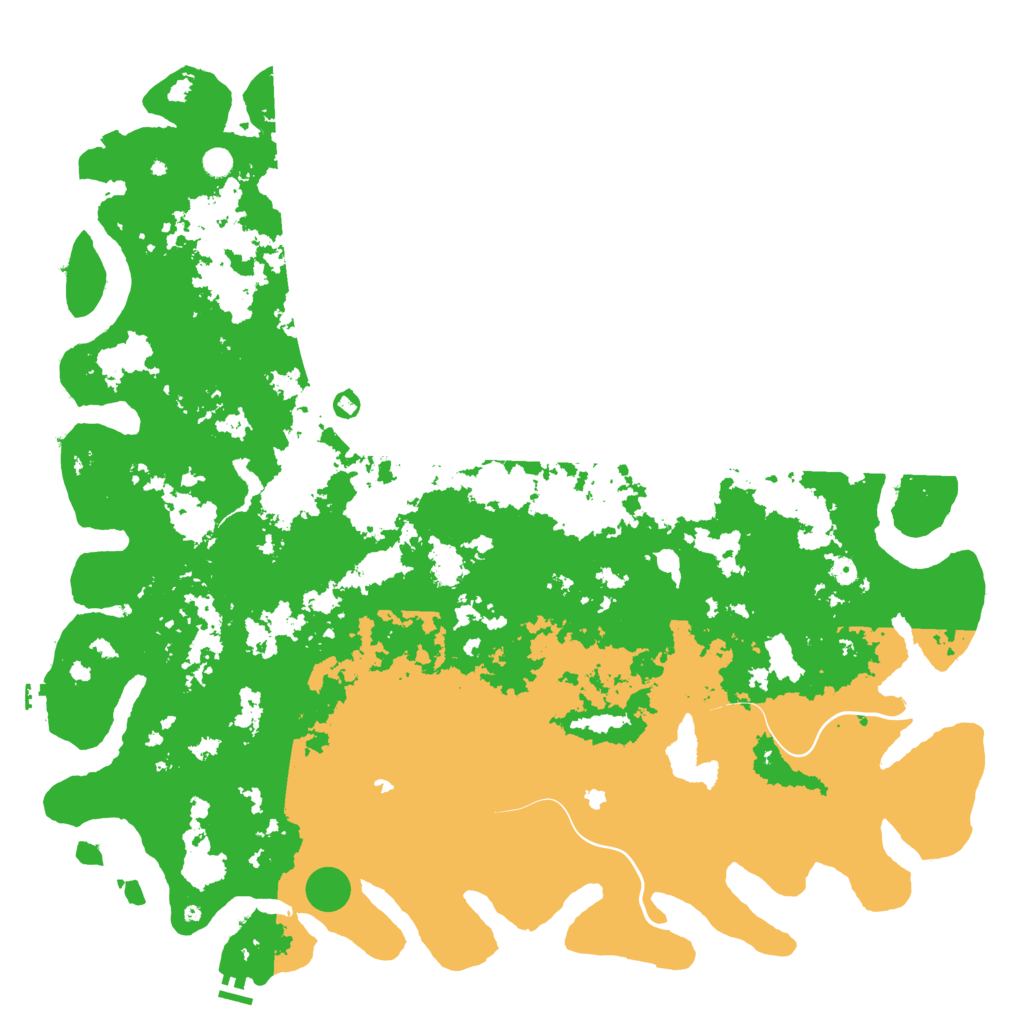 Biome Rust Map: Procedural Map, Size: 6000, Seed: 535345345