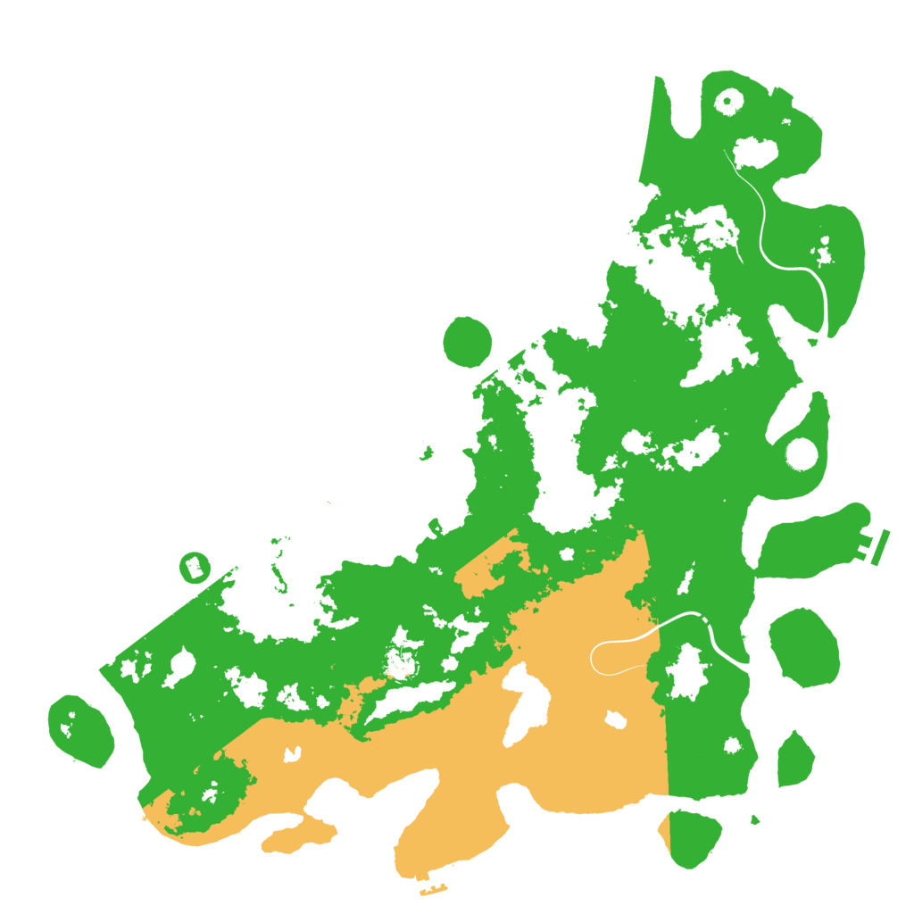 Biome Rust Map: Procedural Map, Size: 5000, Seed: 696864651