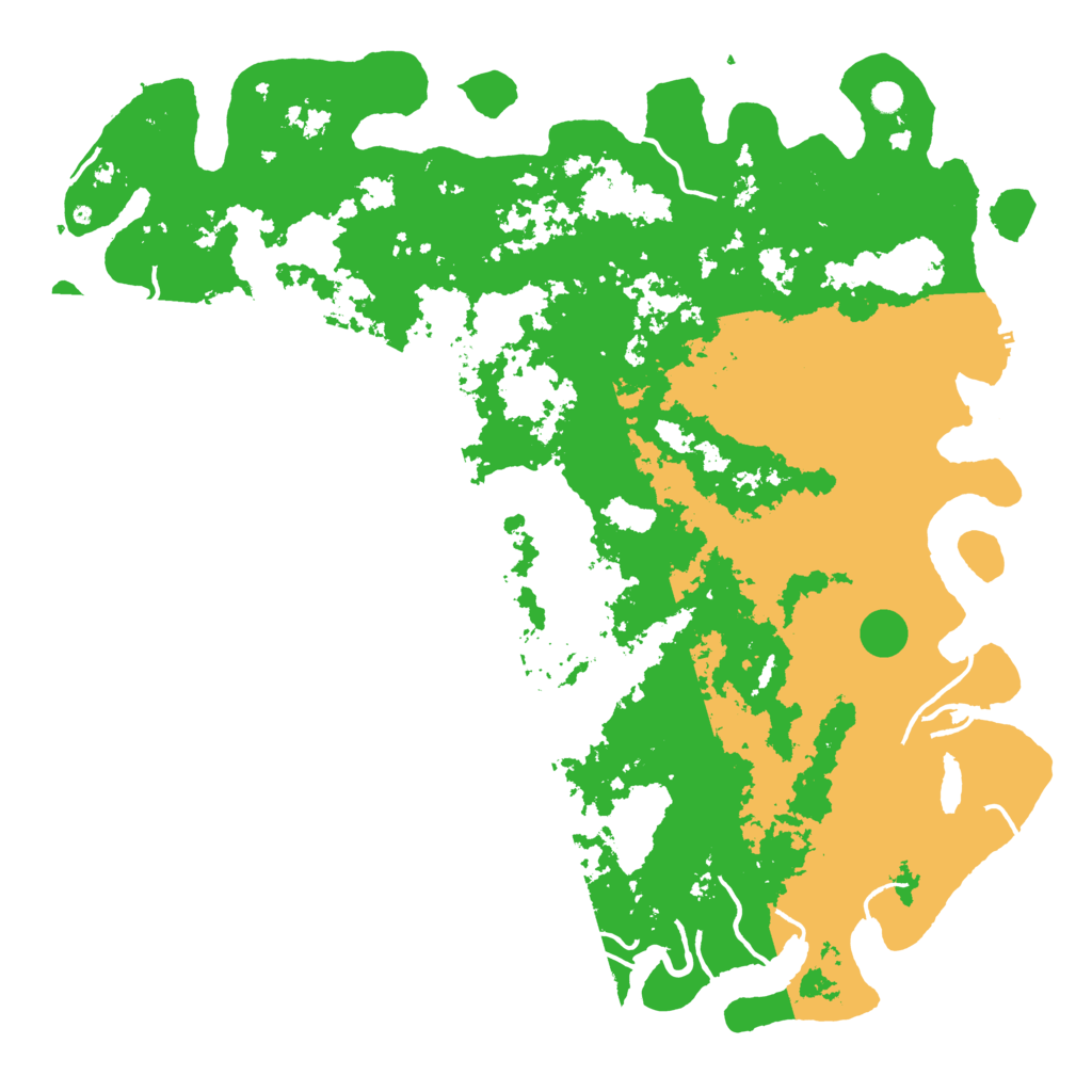 Biome Rust Map: Procedural Map, Size: 6000, Seed: 22854