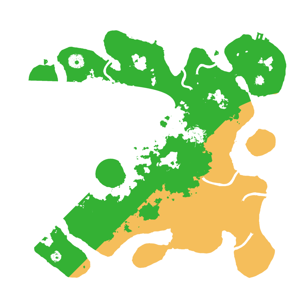 Biome Rust Map: Procedural Map, Size: 3000, Seed: 65666
