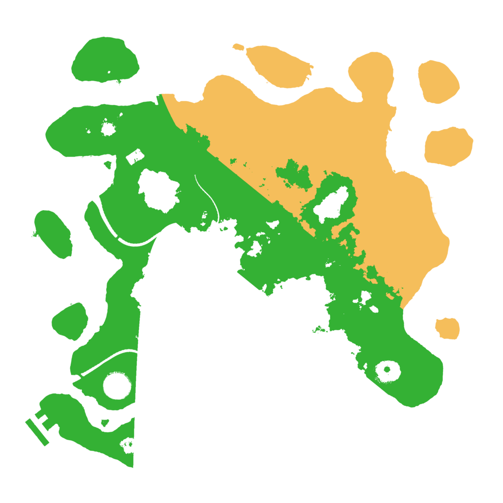Biome Rust Map: Procedural Map, Size: 3250, Seed: 2104958180