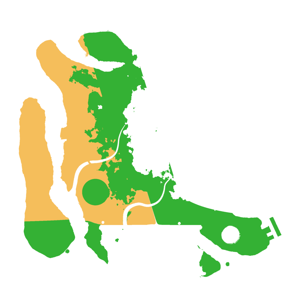 Biome Rust Map: Procedural Map, Size: 3000, Seed: 3279580