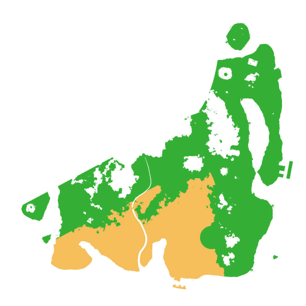 Biome Rust Map: Procedural Map, Size: 3500, Seed: 1104455064