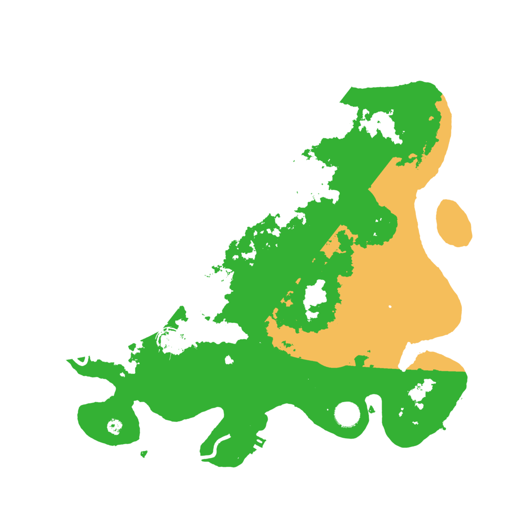 Biome Rust Map: Procedural Map, Size: 3500, Seed: 80571