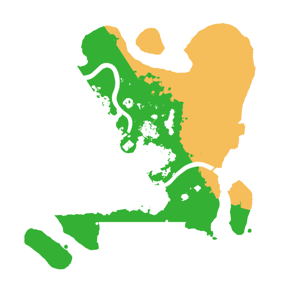 Biome Rust Map: Procedural Map, Size: 3000, Seed: 1362761270