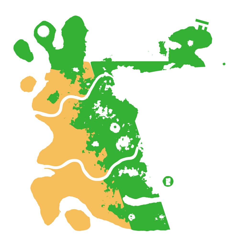 Biome Rust Map: Procedural Map, Size: 3700, Seed: 1990065894