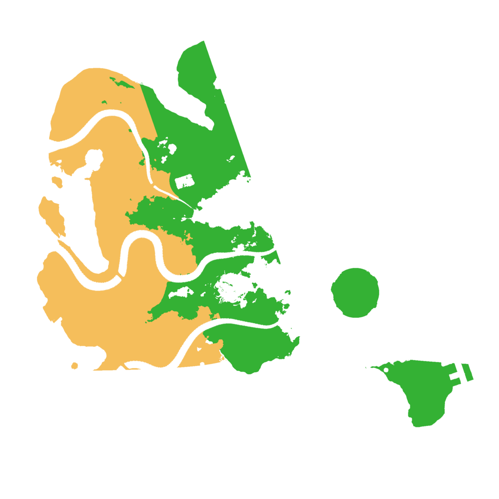 Biome Rust Map: Procedural Map, Size: 3000, Seed: 23594