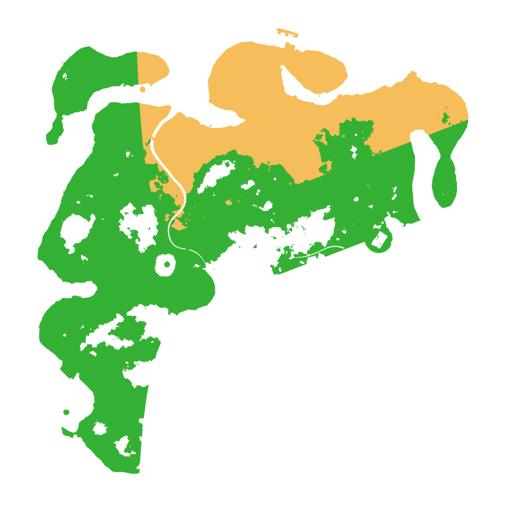 Biome Rust Map: Procedural Map, Size: 3500, Seed: 1206168741