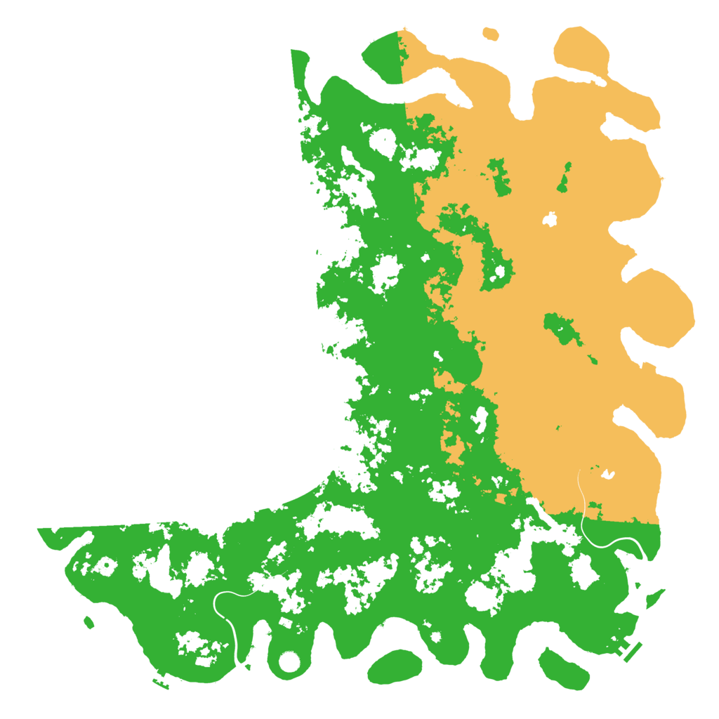 Biome Rust Map: Procedural Map, Size: 6000, Seed: 1172023