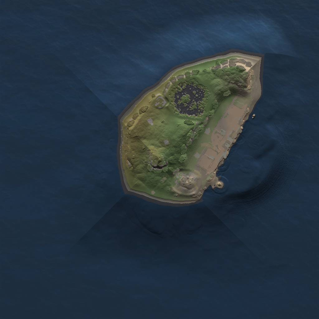 Rust Map: Procedural Map, Size: 1000, Seed: 2081092090, 4 Monuments