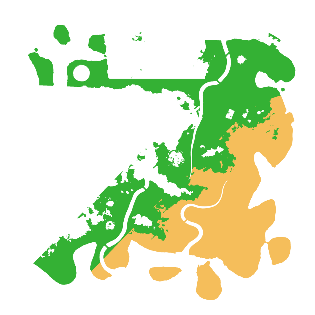 Biome Rust Map: Procedural Map, Size: 3500, Seed: 77421734