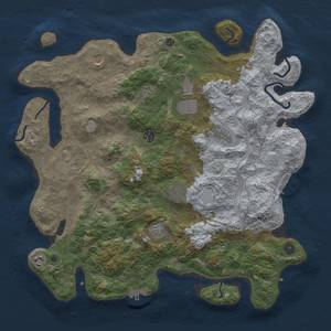 Thumbnail Rust Map: Procedural Map, Size: 4250, Seed: 2034256371, 19 Monuments