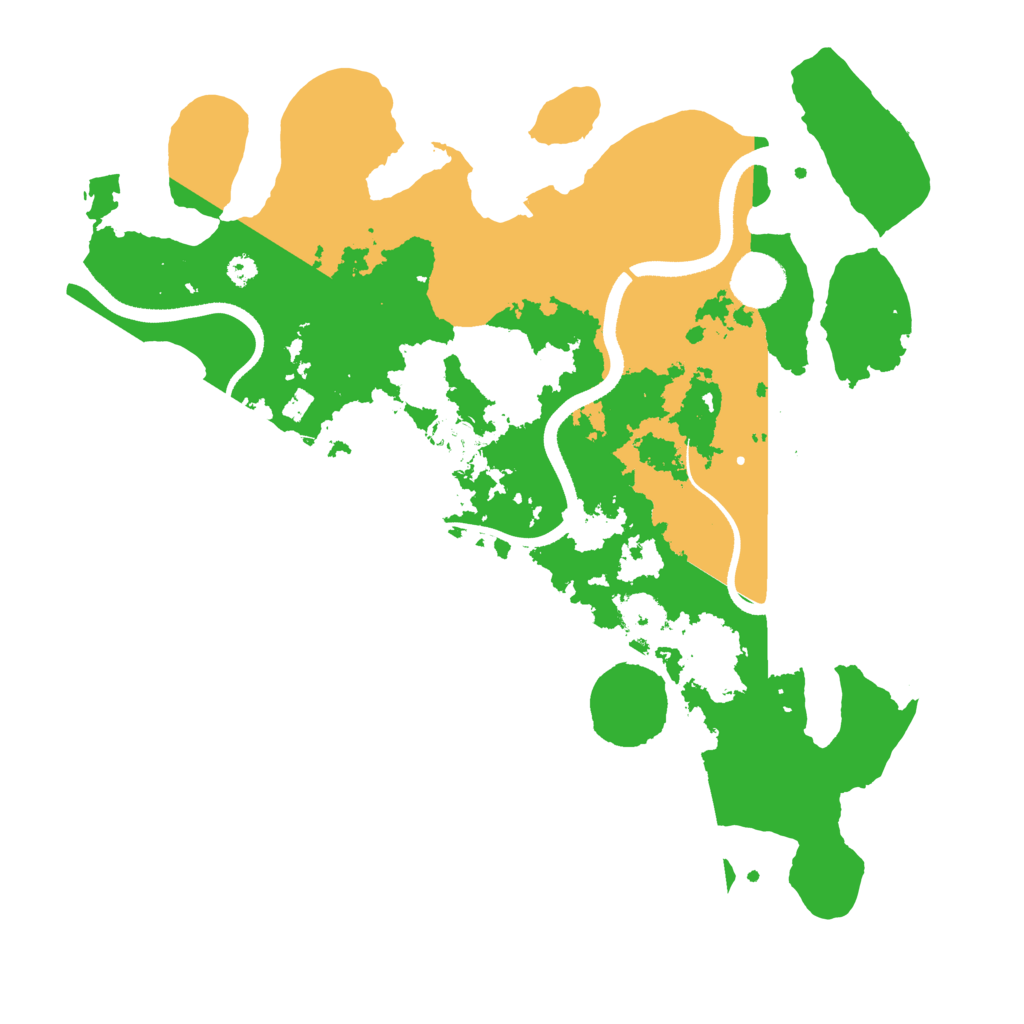 Biome Rust Map: Procedural Map, Size: 3500, Seed: 2612