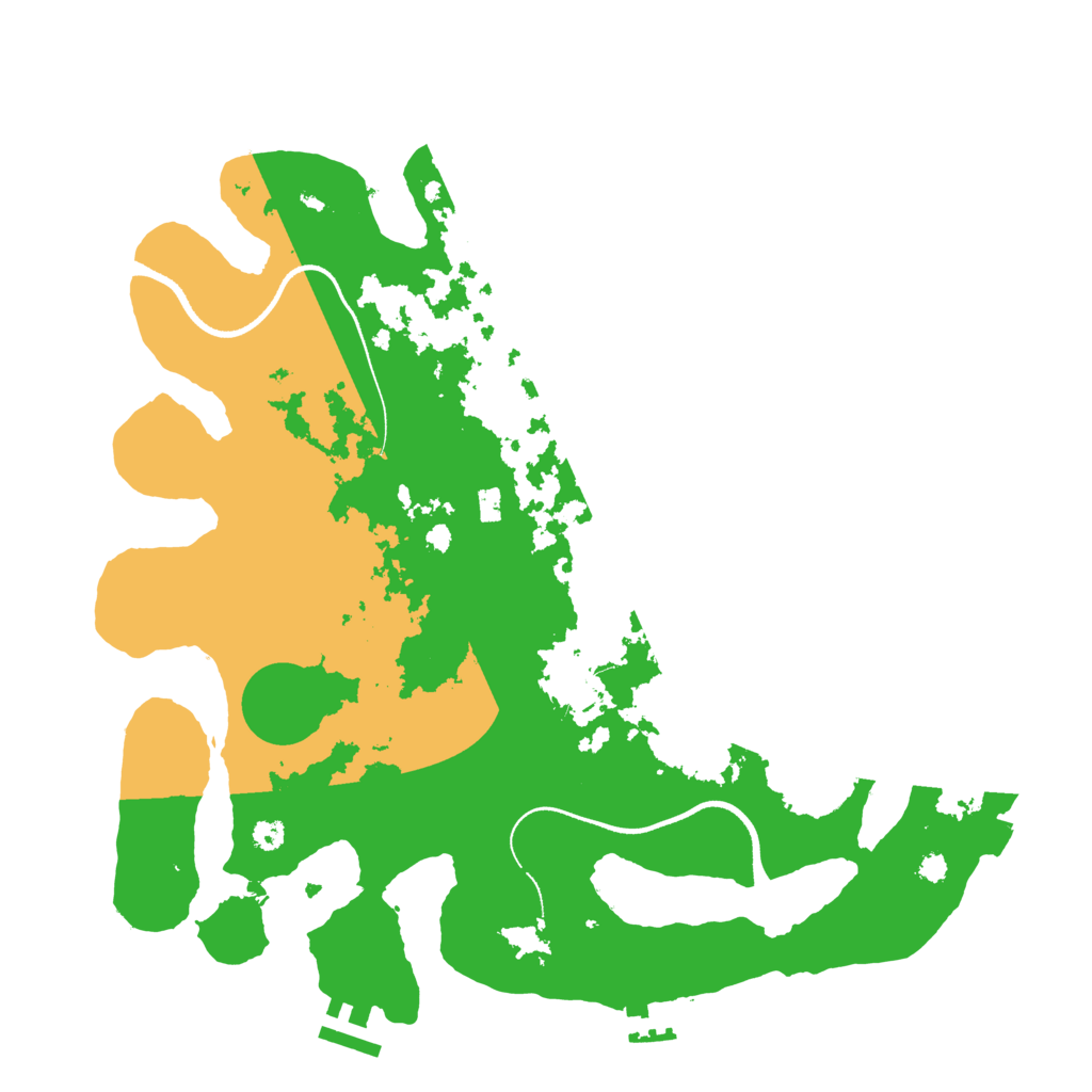 Biome Rust Map: Procedural Map, Size: 3500, Seed: 555000002