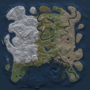 Thumbnail Rust Map: Procedural Map, Size: 4500, Seed: 34892, 16 Monuments