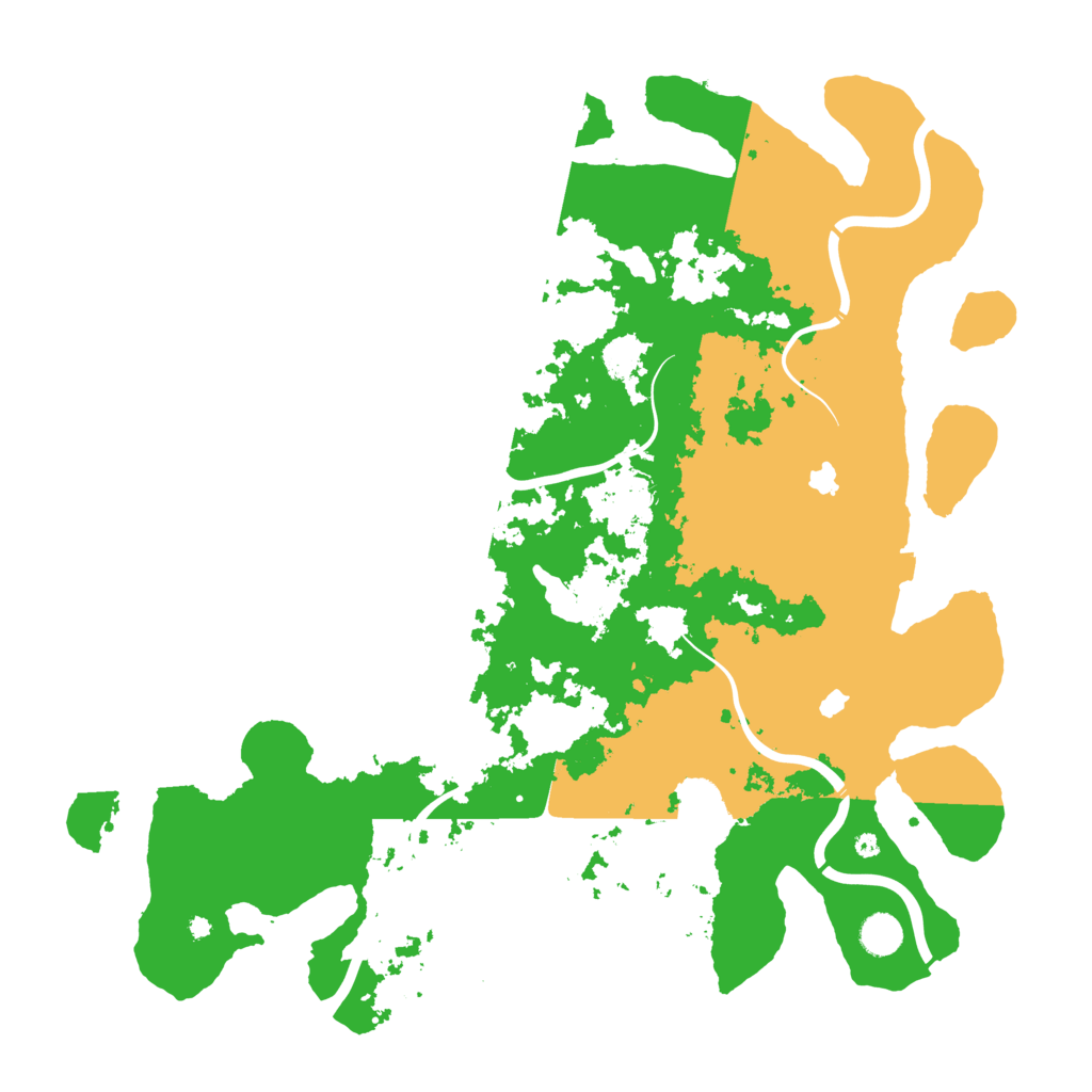 Biome Rust Map: Procedural Map, Size: 4500, Seed: 34892
