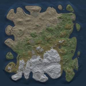 Thumbnail Rust Map: Procedural Map, Size: 4500, Seed: 1380728363, 20 Monuments