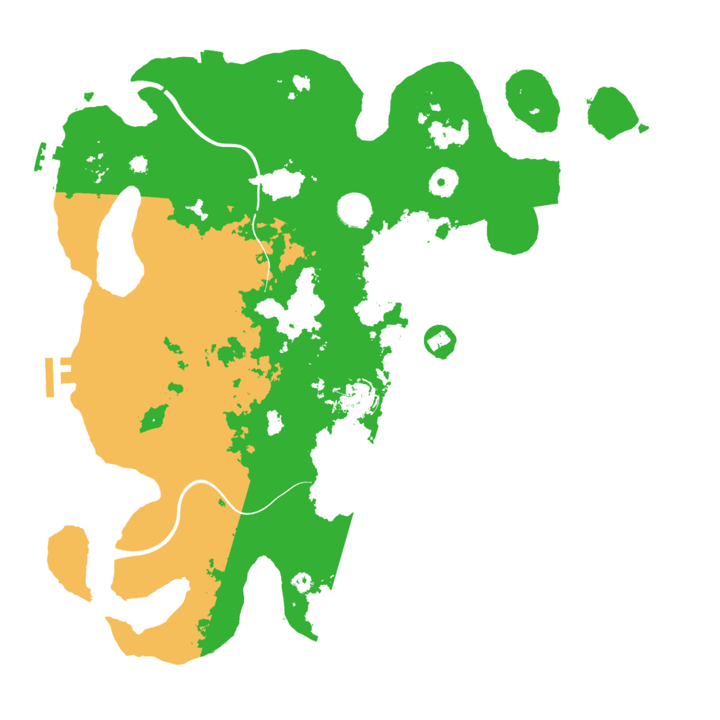 Biome Rust Map: Procedural Map, Size: 3700, Seed: 322179473