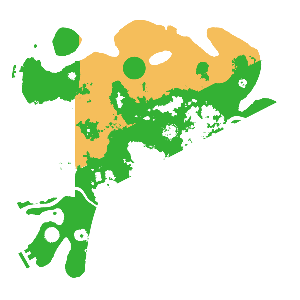Biome Rust Map: Procedural Map, Size: 3500, Seed: 71975082