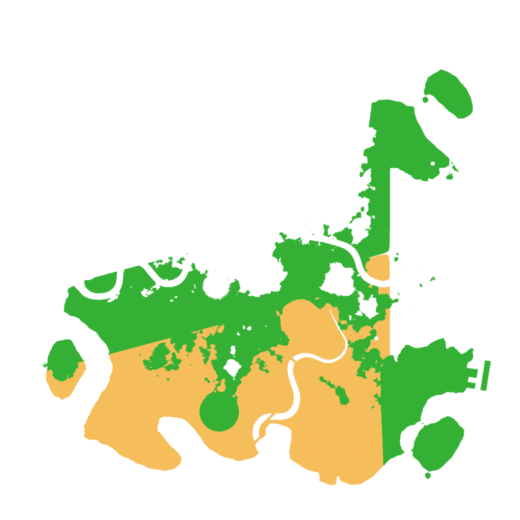 Biome Rust Map: Procedural Map, Size: 3500, Seed: 11089208