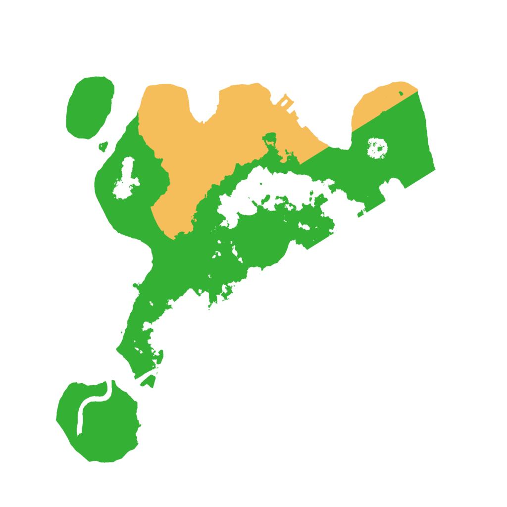 Biome Rust Map: Procedural Map, Size: 2500, Seed: 22488