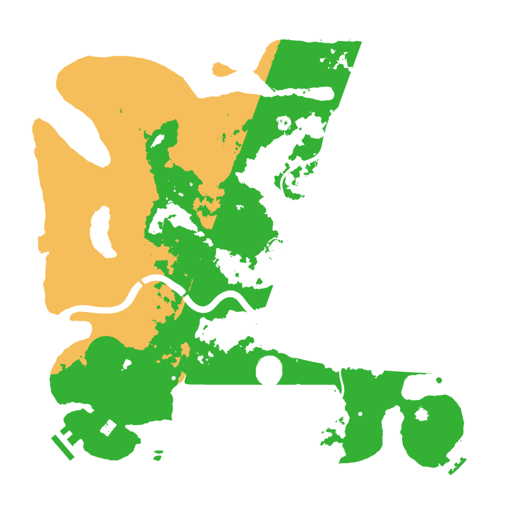 Biome Rust Map: Procedural Map, Size: 3500, Seed: 62915630