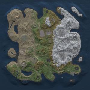 Thumbnail Rust Map: Procedural Map, Size: 3500, Seed: 963260926, 19 Monuments