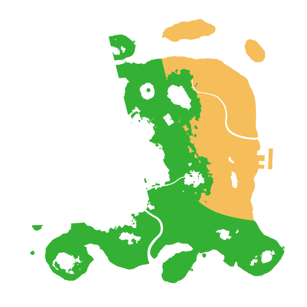 Biome Rust Map: Procedural Map, Size: 3000, Seed: 4522335