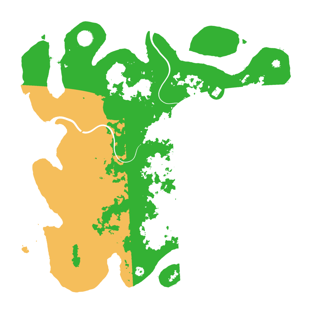 Biome Rust Map: Procedural Map, Size: 3500, Seed: 21223137