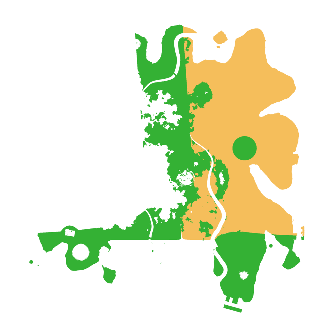 Biome Rust Map: Procedural Map, Size: 3500, Seed: 170223