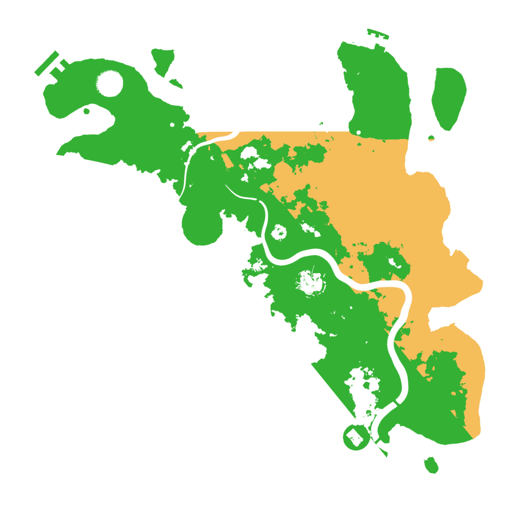 Biome Rust Map: Procedural Map, Size: 3500, Seed: 6795853