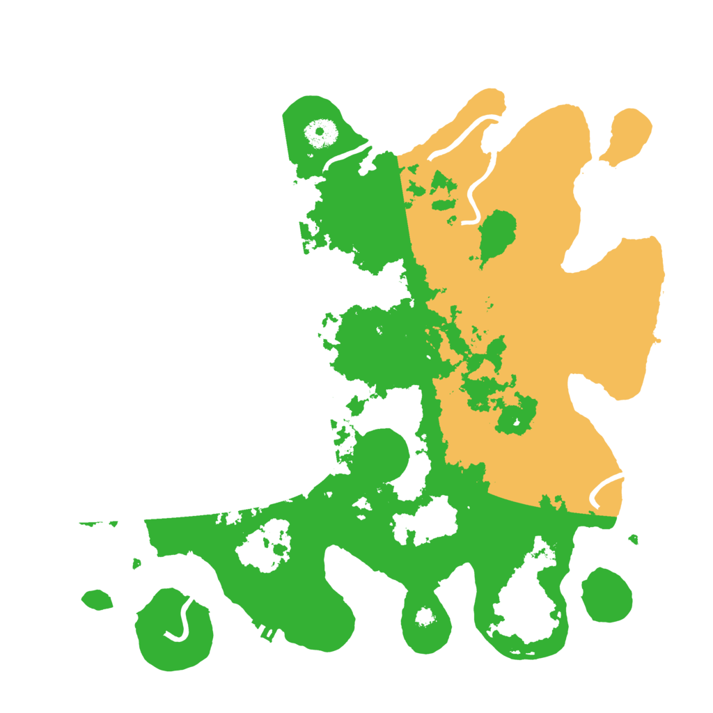 Biome Rust Map: Procedural Map, Size: 3500, Seed: 56430201