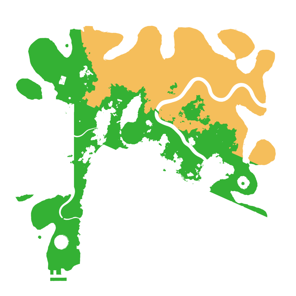 Biome Rust Map: Procedural Map, Size: 3650, Seed: 458894592