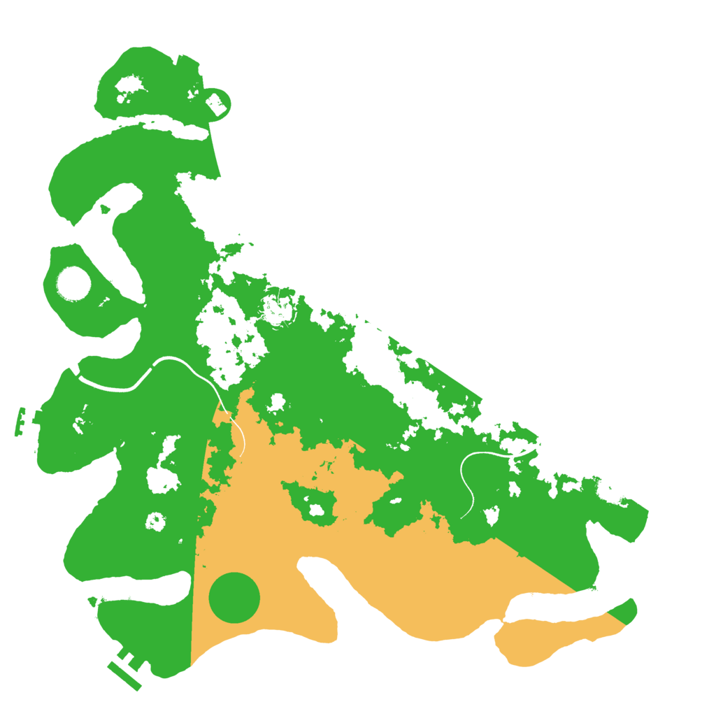 Biome Rust Map: Procedural Map, Size: 3700, Seed: 698