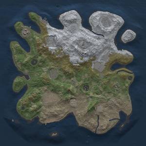 Thumbnail Rust Map: Procedural Map, Size: 3500, Seed: 801894587, 18 Monuments